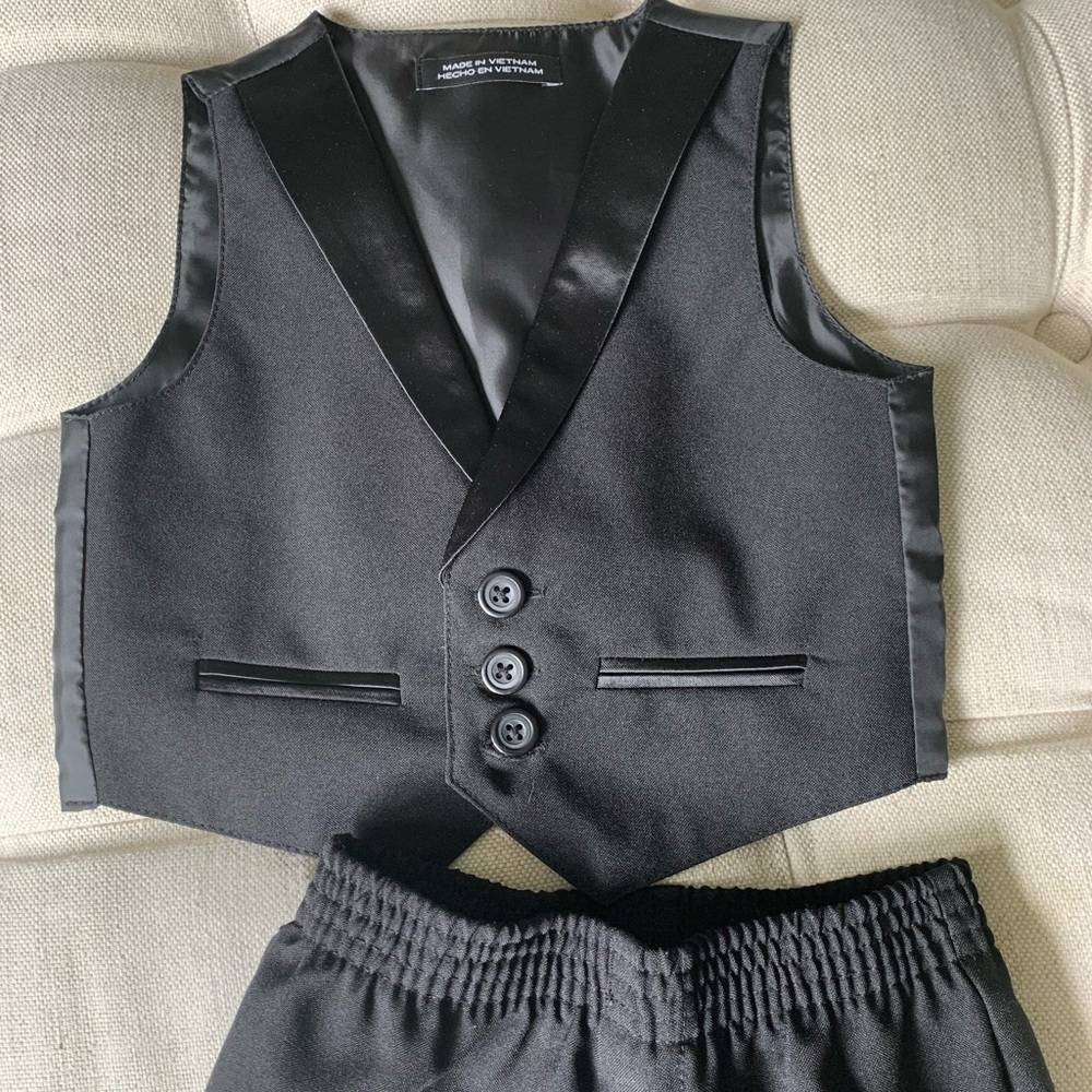 Little baby boys 2 piece suit - vest and pants